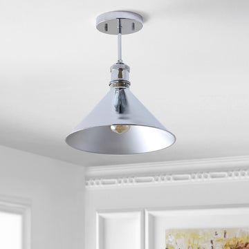 Nick 11" Metal LED Semi Flush Mount - JONATHAN Y